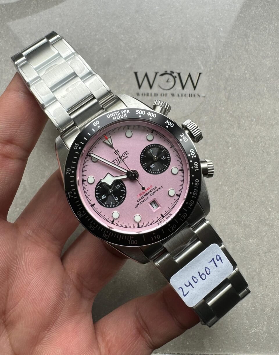 black bay 41mm Pink dial SS strap TWF A7750 - Image 2