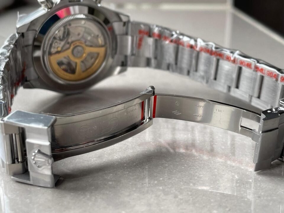 Daytona 116506 904L SS Ice Blue Dial with open Back on SS Bracelet QF V2 Asia 4130 - Image 14