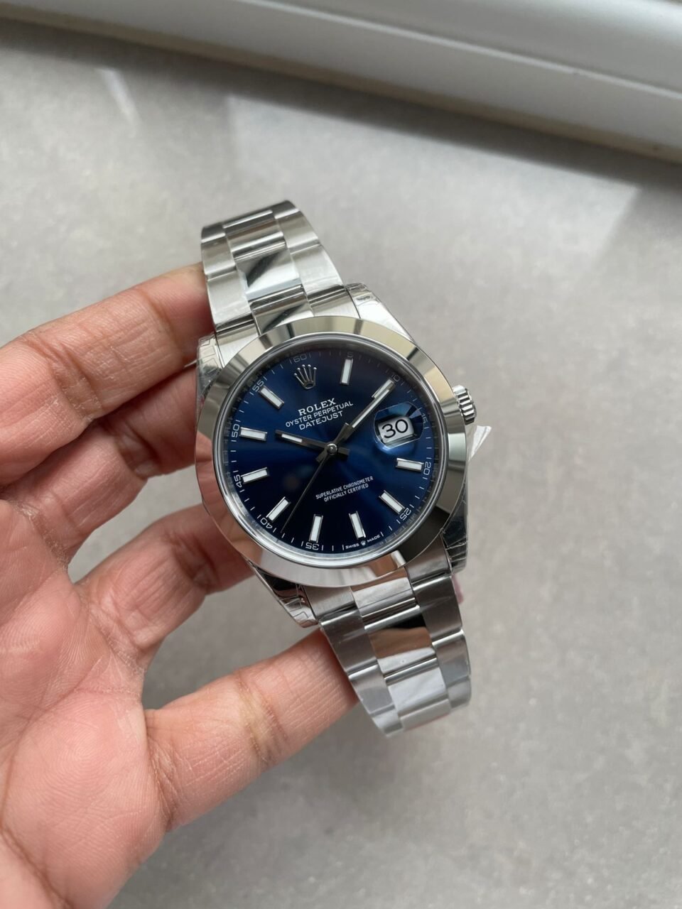 DateJust 41 126300 904L SS VSF 1:1 Best Edition Blue Dial on Oyster Bracelet VS3235