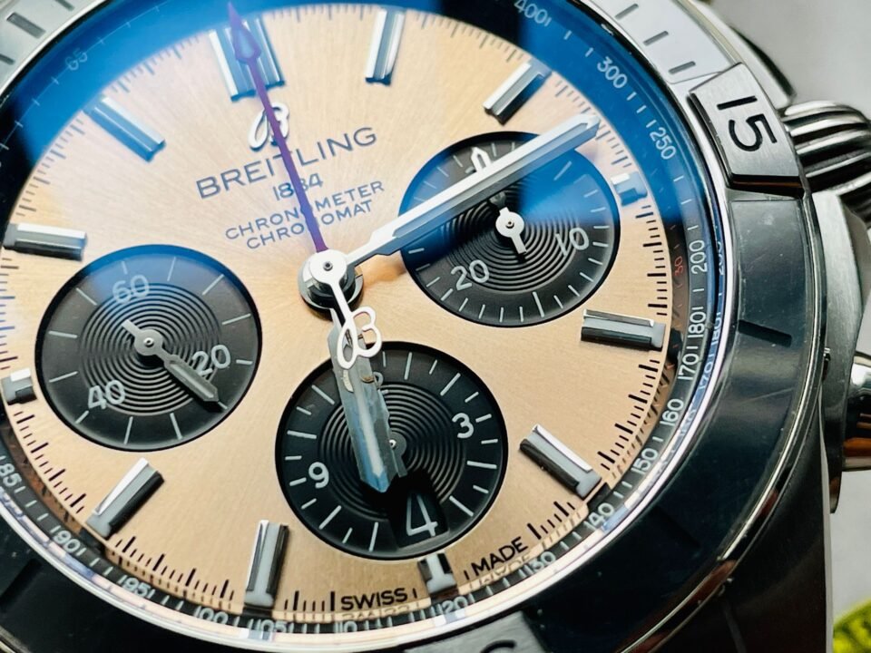 Chronomat SS  Copper dial Two Tone Bracelet Watch GF Factory 7750 movement - Image 10