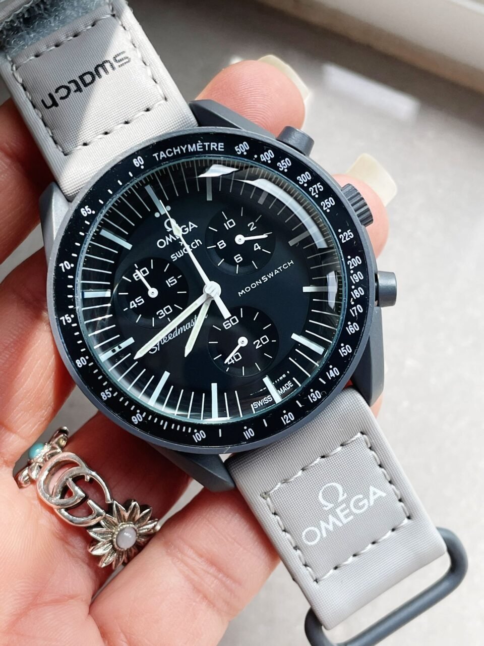 MoonSwatch “mission to mercury” Swiss quartz movement AAA Bioceramic bezel