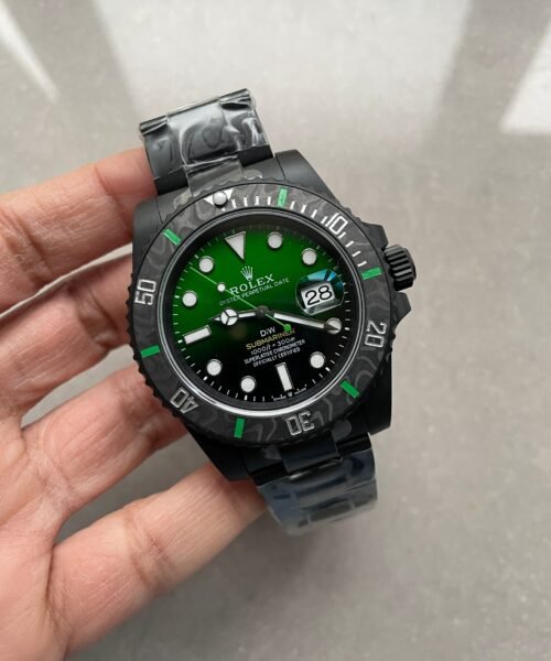 Submariner DIW "Parakeet" DLC VSF 1:1 Best Edition Black/Green Dial on DLC Bracelet VS3135