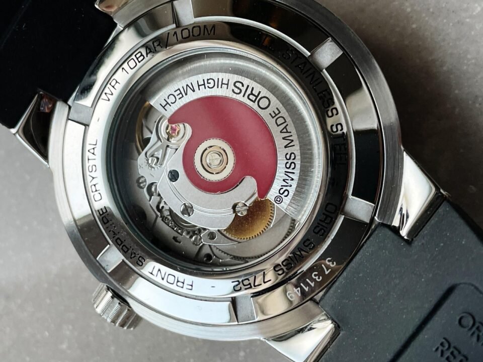 TT1 DAY DATE 42.00 MM 1:1 SS Black dial Rubber strap OG factory oris - Image 10