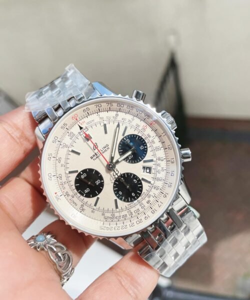 Navitimer 01 1:1 SS White Dial on Steel Strap A7750 GF Factory