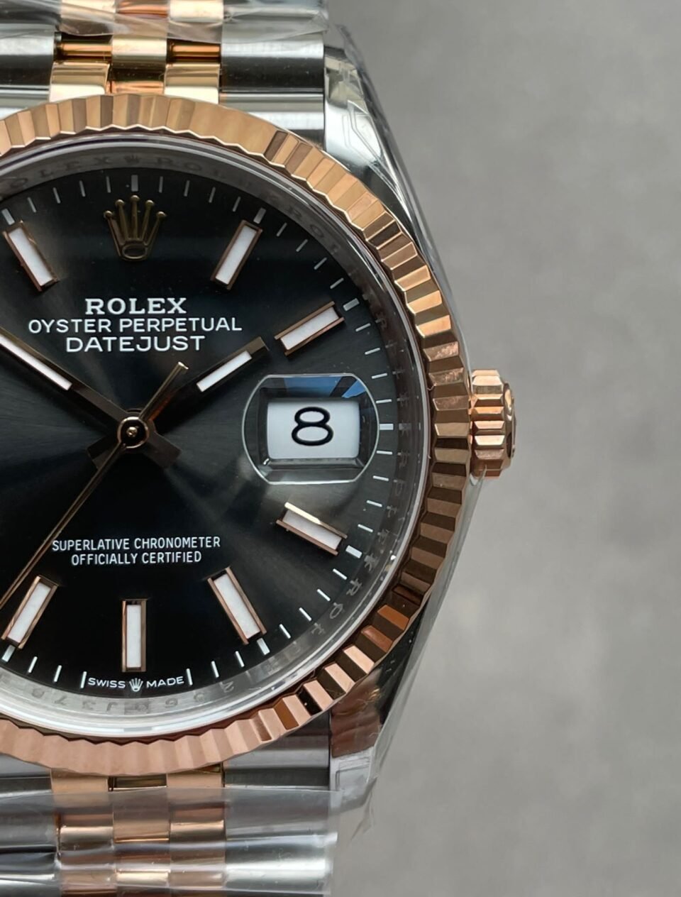 DateJust 36 SS 116231 VSF 1:1 Best Edition 904L Steel Gray Stick Dial on Jubilee Bracelet VS3235 - Image 7