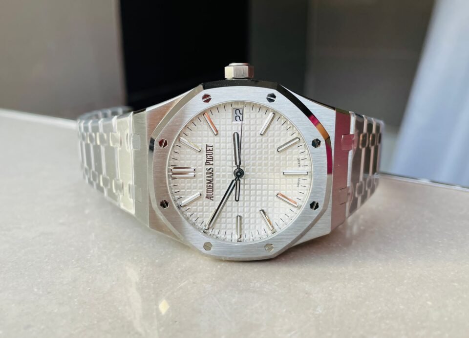 ROYAL OAK 41MM 15510 "50TH ANNIVERSARY" SS ZF 1:1 BEST EDITION WHITE TEXTURED DIAL ON SS BRACELET A4302 - Image 7