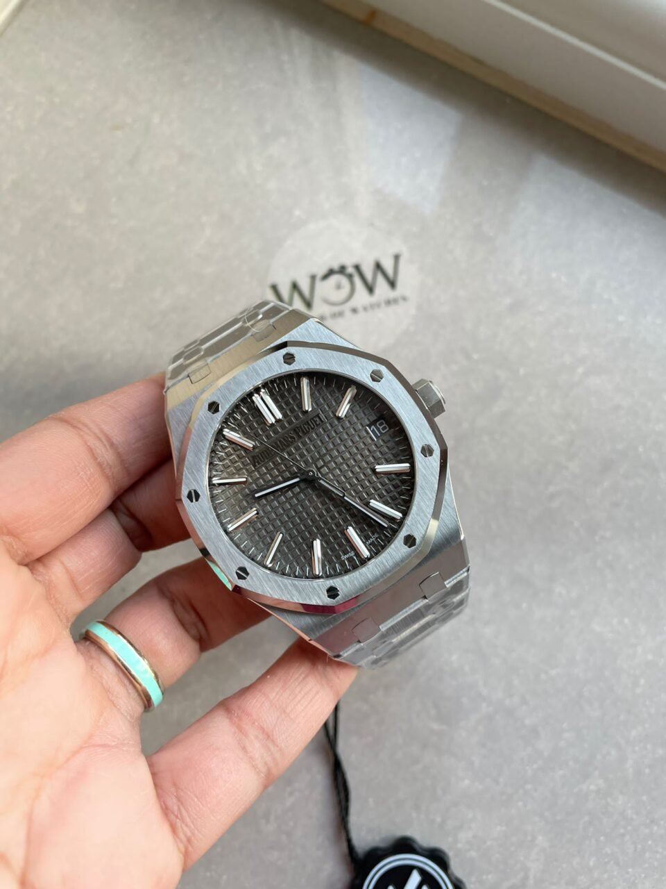 ROYAL OAK 41MM 15510 "50TH ANNIVERSARY" SS ZF 1:1 BEST EDITION GRAY TEXTURED DIAL ON SS BRACELET A4302 - Image 2