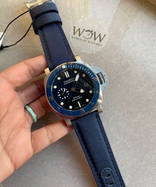 PAM1289 Y SBF 1:1 BEST EDITION BLUE DIAL ON BLUE NYLON STRAP P900