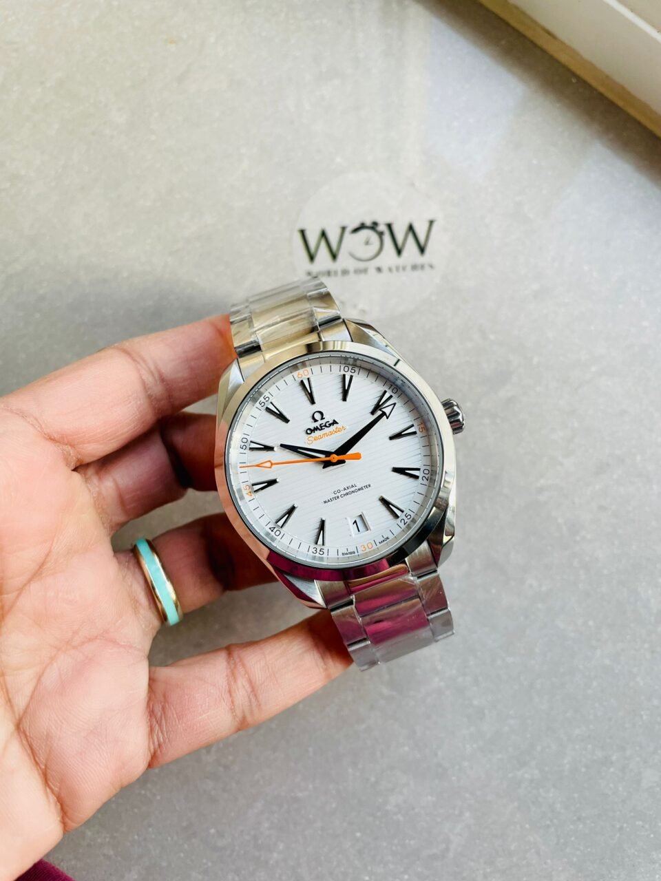 Aqua Terra 150M Master Chronometers VSF 1:1 Best Edition White Dial on SS Bracelet A8900