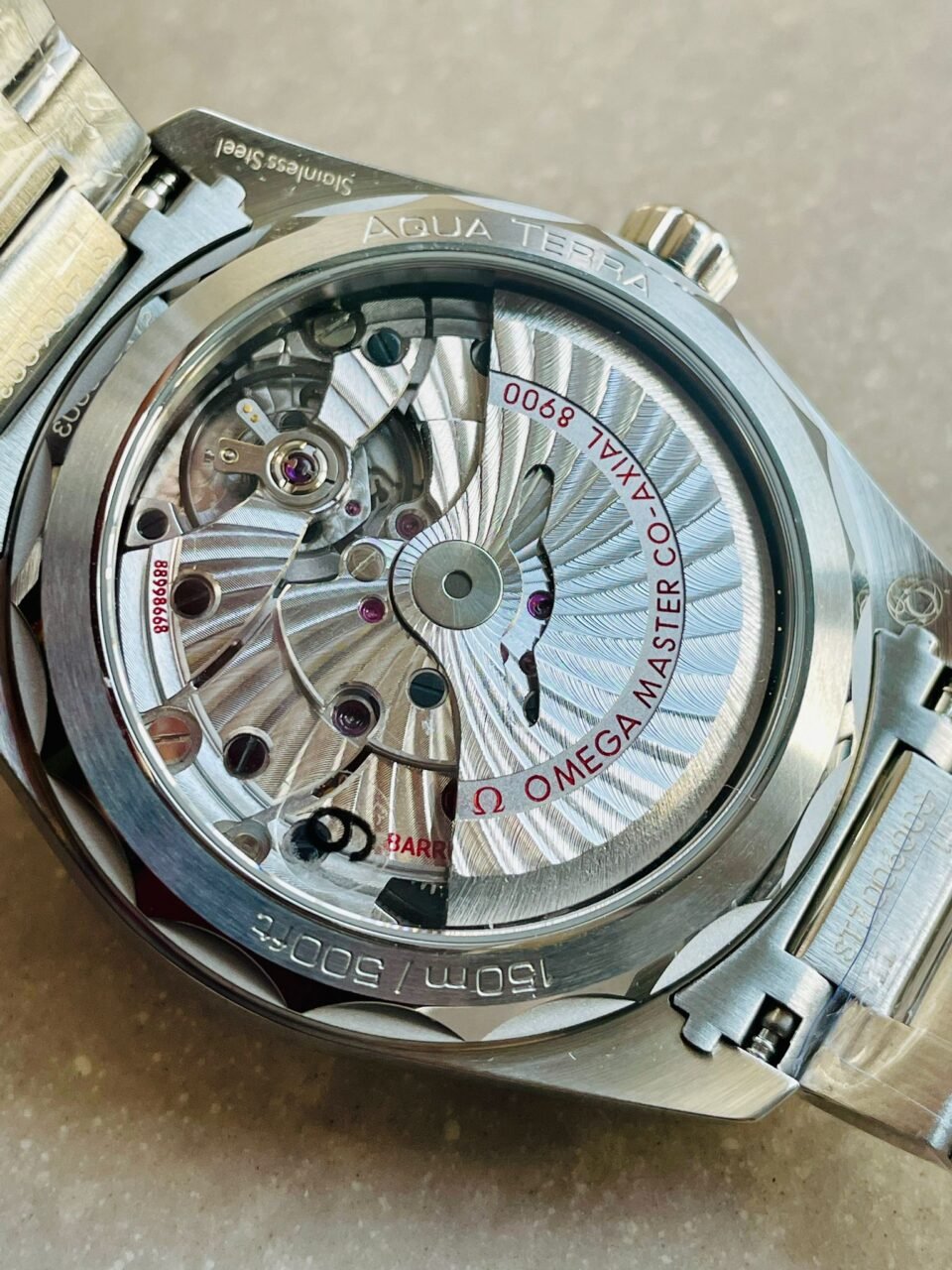 Aqua Terra 150M Master Chronometers VSF 1:1 Best Edition White Dial on SS Bracelet A8900 - Image 15