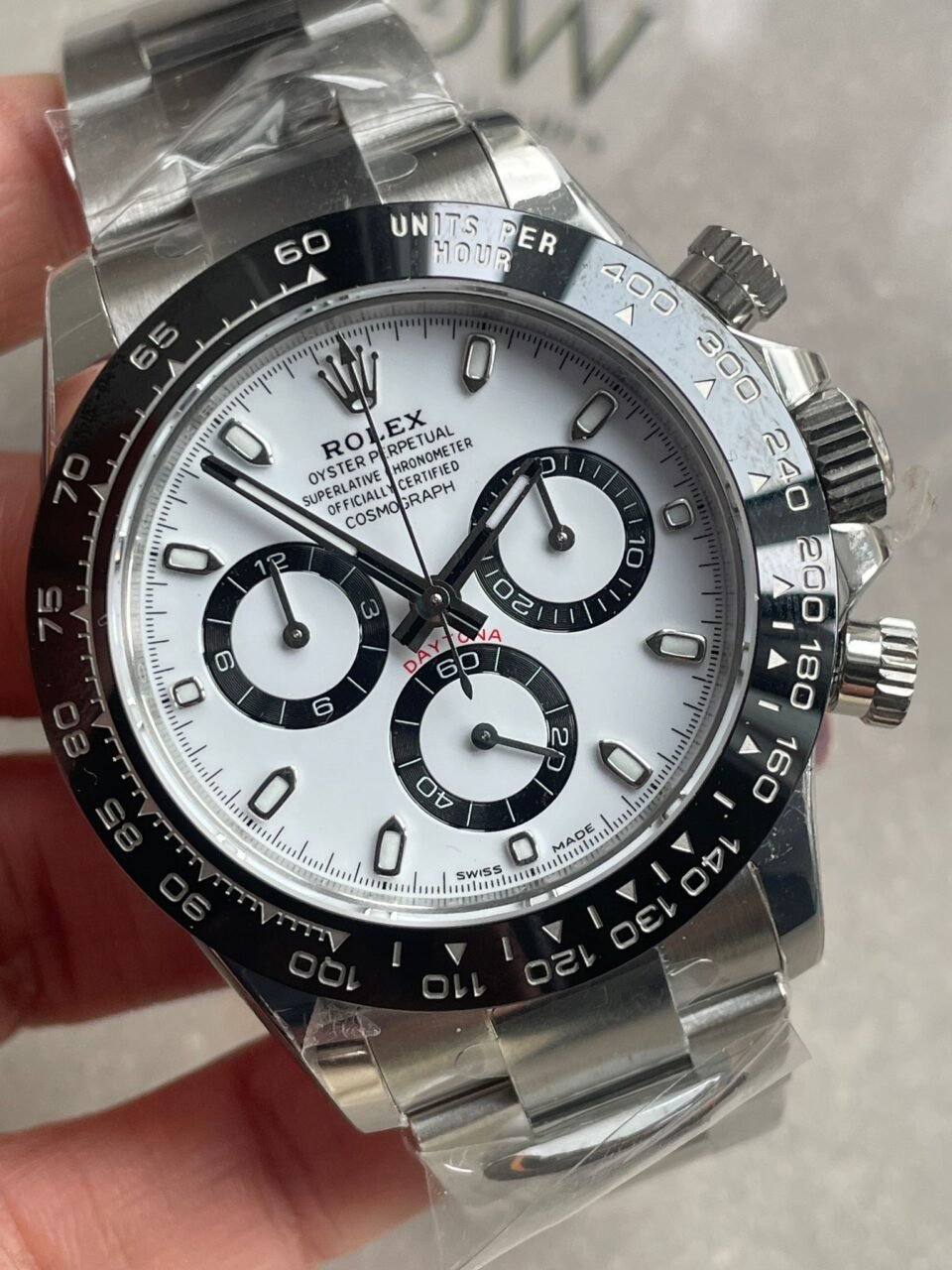 daytona 116500ln btf 1:1 best edition PANDA white dial on 904l ss case and bracelet sa4130 - Image 8