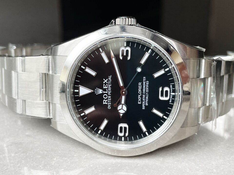 Rolex EXPLORER I 214270 39mm black dial ss strap ARF AR Factory - Image 5