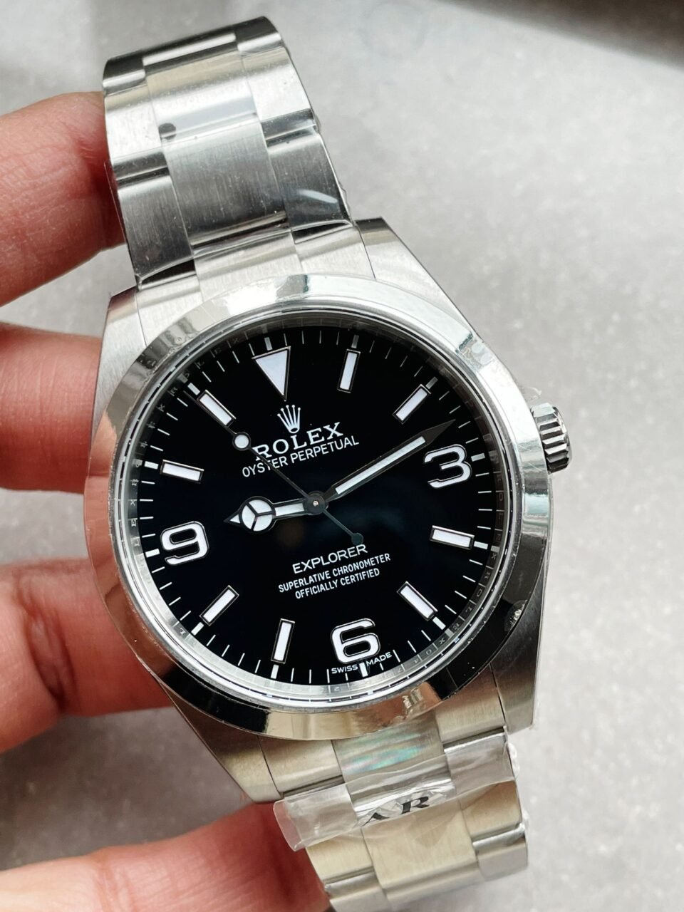 Rolex EXPLORER I 214270 39mm black dial ss strap ARF AR Factory - Image 6