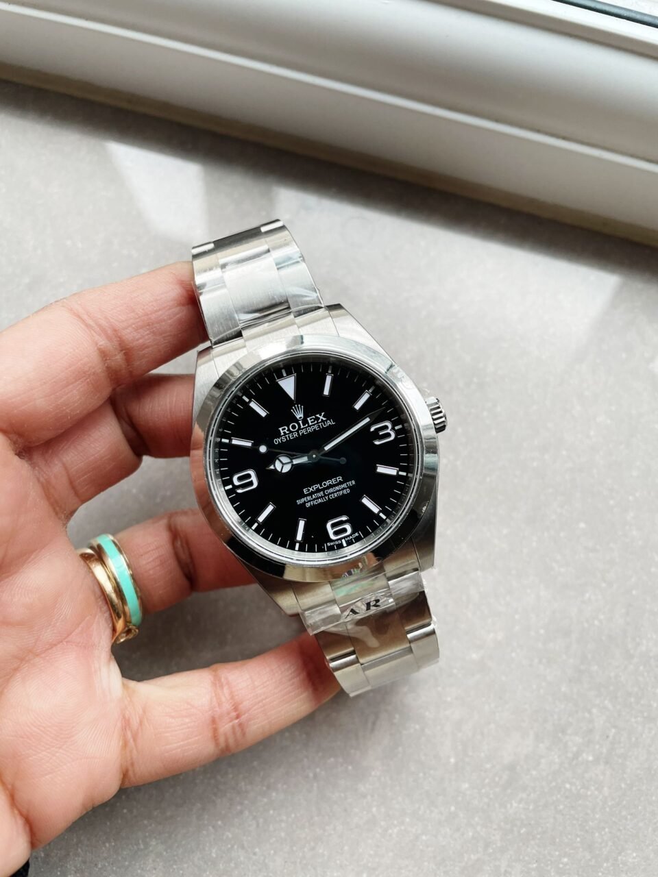 Rolex EXPLORER I 214270 39mm black dial ss strap ARF AR Factory - Image 3
