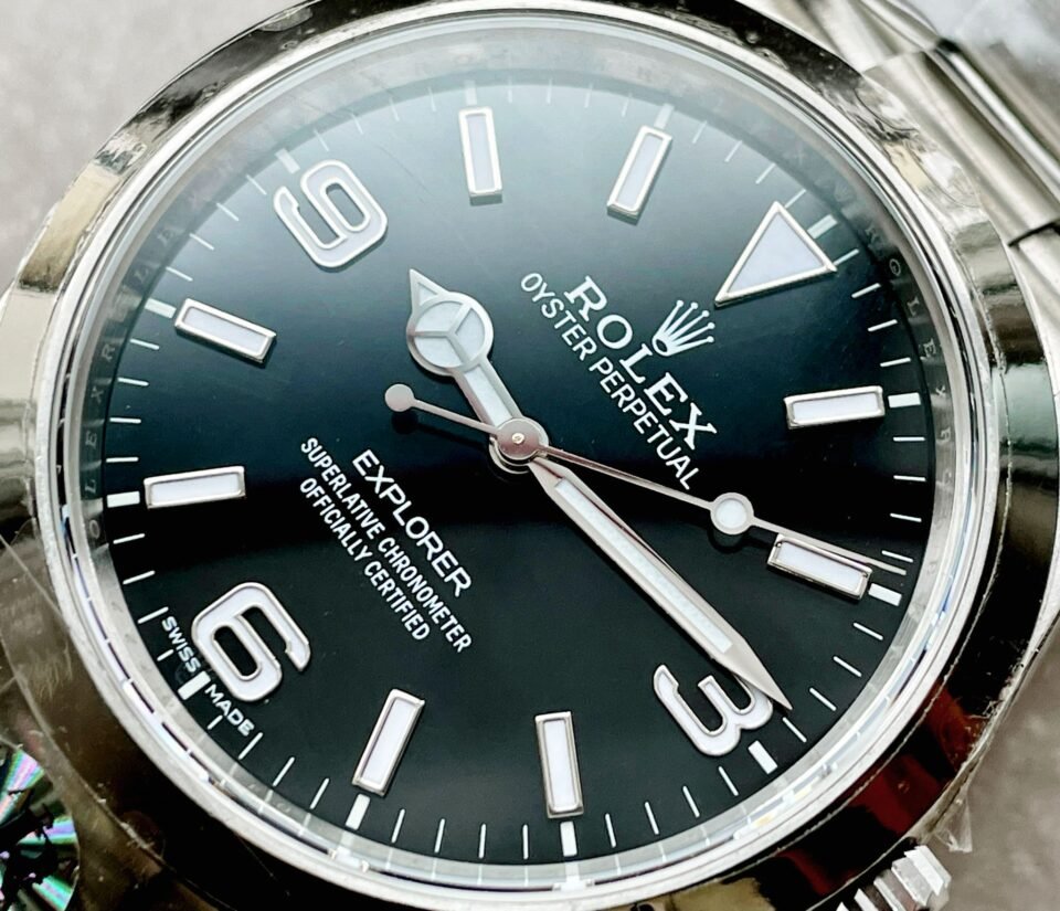 Rolex EXPLORER I 214270 39mm black dial ss strap ARF AR Factory - Image 7