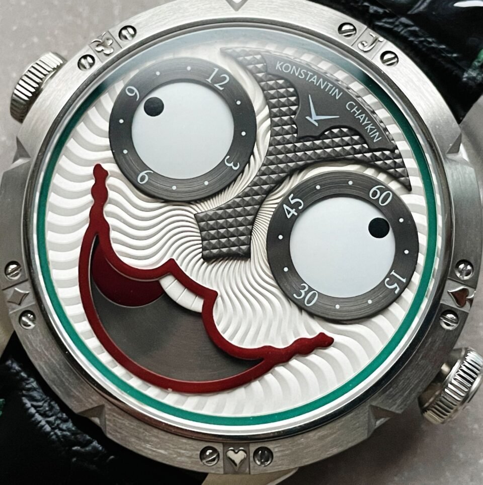 Konstantin Chaykin Joker SS TWF Best Edition White Dial Green Inner Bezel on Black Leather Strap NH35A - Image 6
