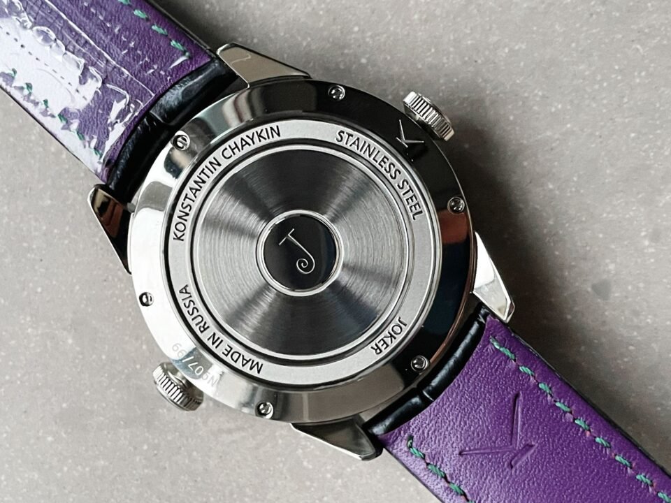Konstantin Chaykin Joker SS TWF Best Edition White Dial Green Inner Bezel on Black Leather Strap NH35A - Image 12