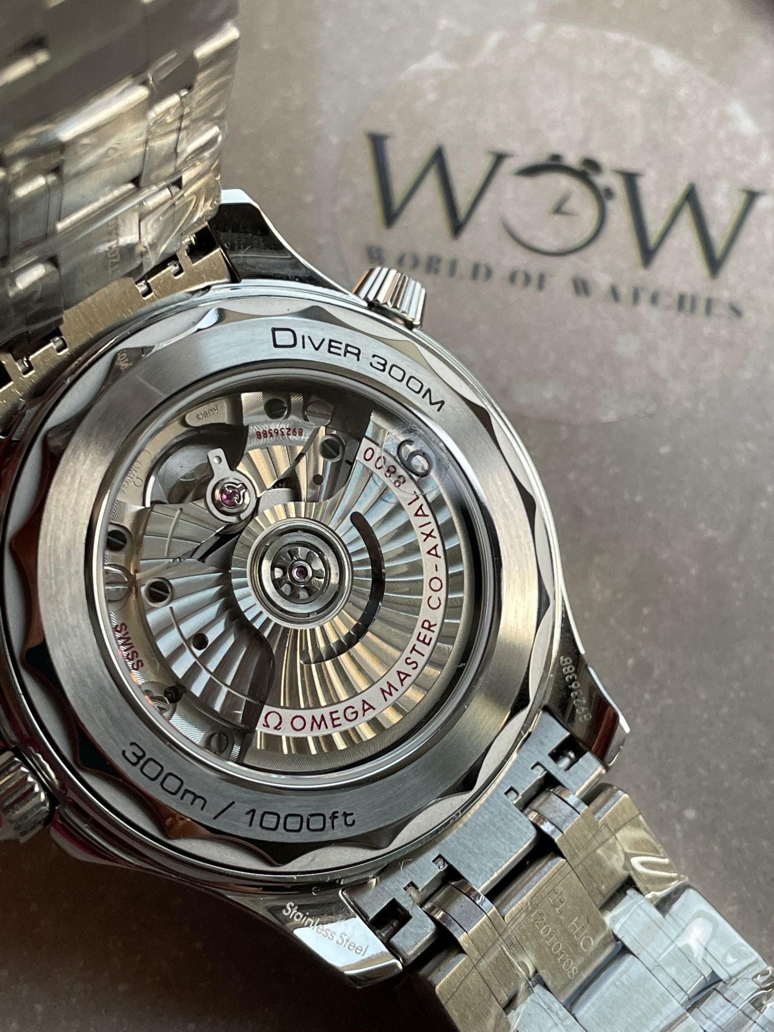Seamaster Diver 300M SS VSF 1:1 Best Edition Black Bezel White Dial on SS Bracelet A8800 - Image 10
