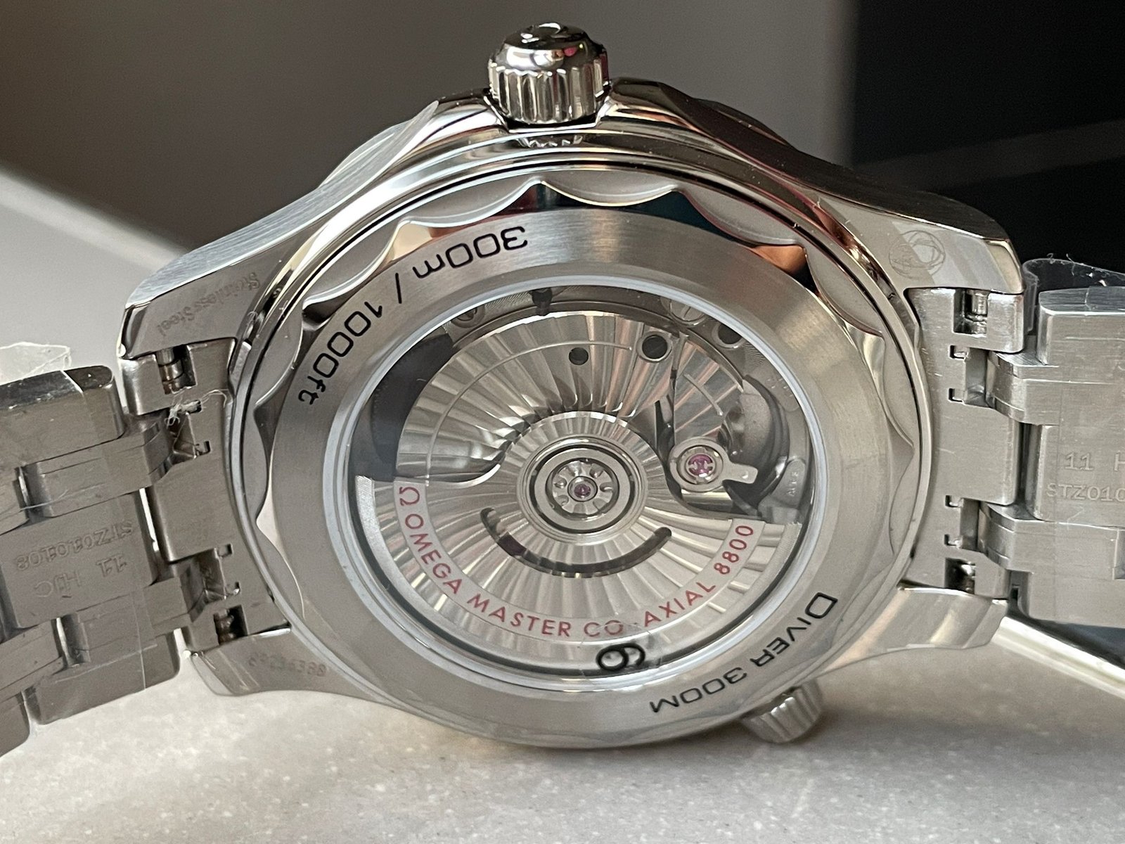 Seamaster Diver 300M SS VSF 1:1 Best Edition Black Bezel White Dial on SS Bracelet A8800 - Image 11