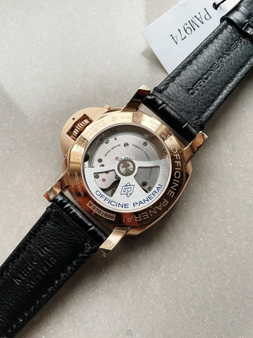 Panerai PAM974 Luminor Submersible Rose Gold VSF 1:1 Best on Black Rubber Strap AXXXIV - Image 19