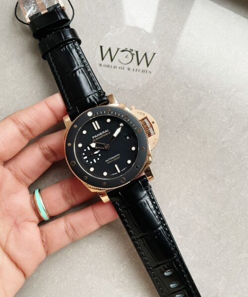 Panerai PAM974 Luminor Submersible Rose Gold VSF 1:1 Best on Black Rubber Strap AXXXIV