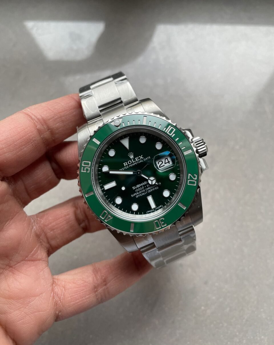 HULK SUBMARINER 116610 LV GREEN CERAMIC 904L STEEL VSF 1:1 BEST EDITION VS3135
