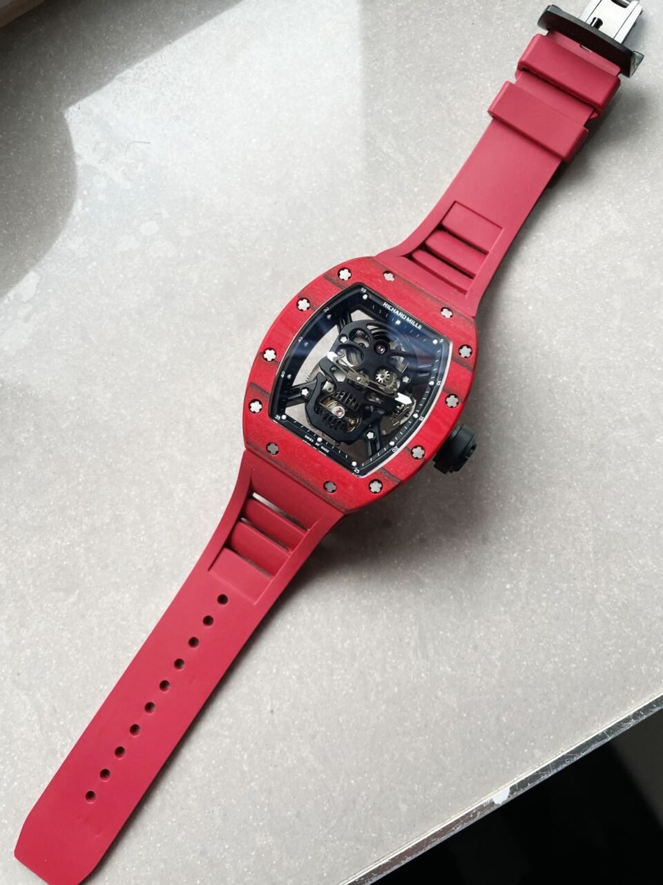 RICHARD MILLE RM052-01 JBF Red Forged Carbon Skeleton Dial Swiss Tourbillon - Image 15