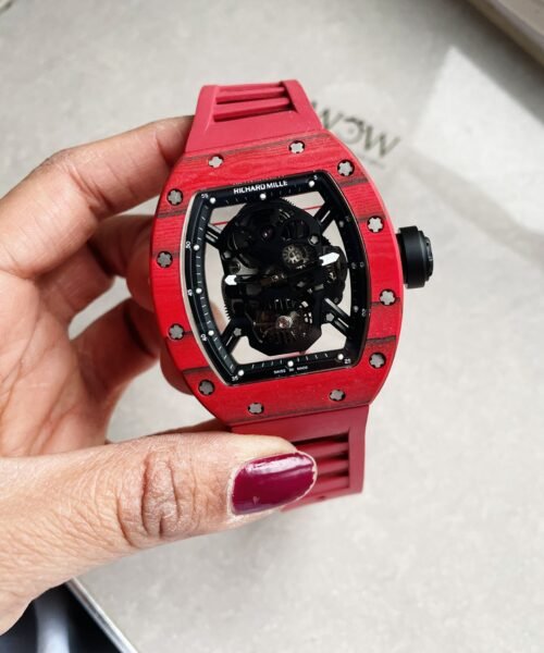 RICHARD MILLE RM052-01 JBF Red Forged Carbon Skeleton Dial Swiss Tourbillon