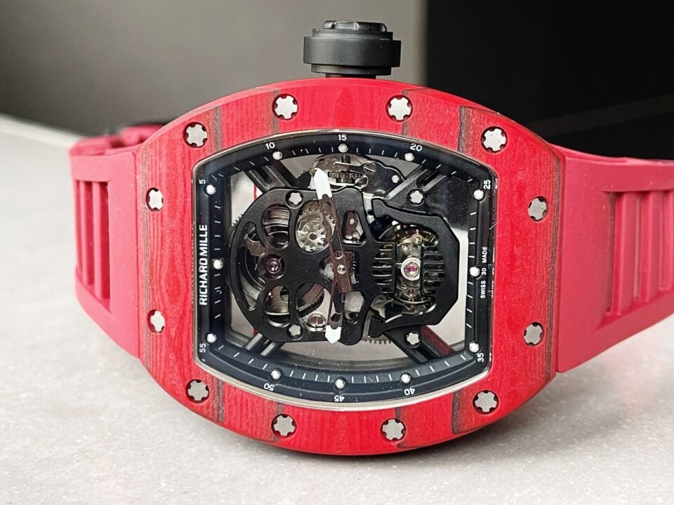 RICHARD MILLE RM052-01 JBF Red Forged Carbon Skeleton Dial Swiss Tourbillon - Image 6