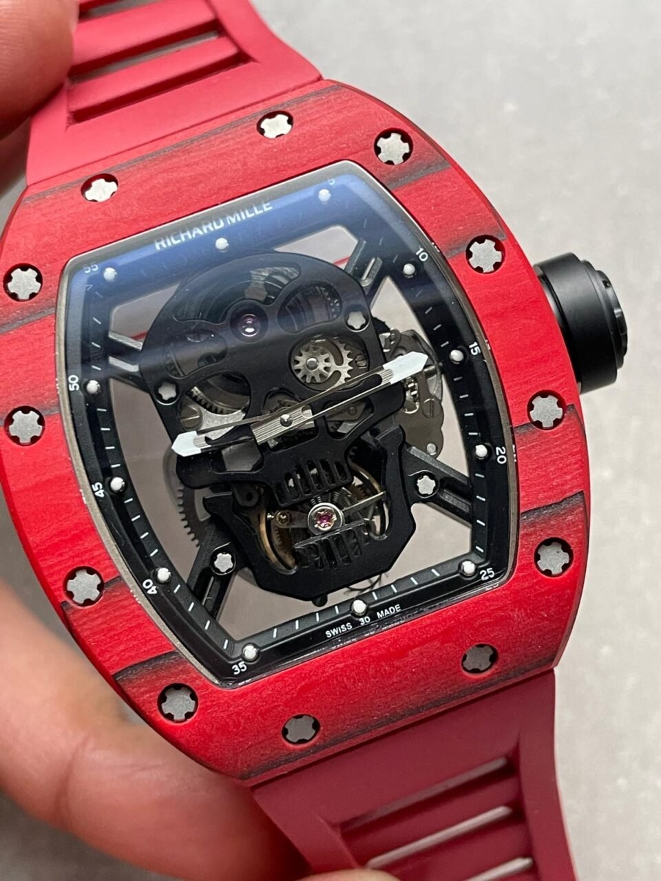 RICHARD MILLE RM052-01 JBF Red Forged Carbon Skeleton Dial Swiss Tourbillon - Image 4