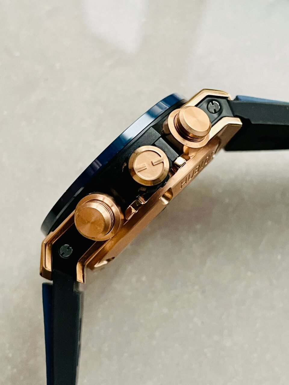 Hublot Big Bang Unico Rose Gold ZF 1:1 Best Blue Skeleton Dial on Rubber Strap A1280 - Image 16