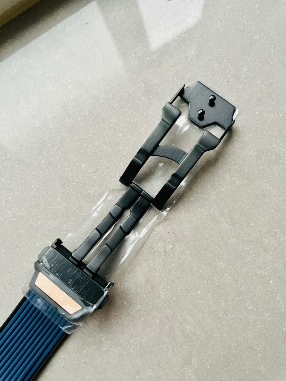 Hublot Big Bang Unico Rose Gold ZF 1:1 Best Blue Skeleton Dial on Rubber Strap A1280 - Image 14