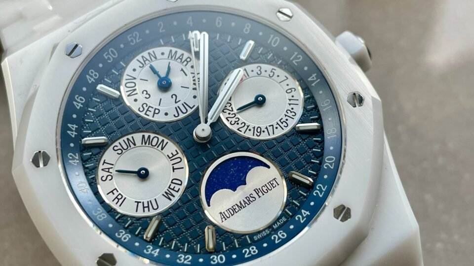 Audemars Piguet AP Royal Oak Perpetual Calendar 26579cb White Ceramic APSF Best A5134 - Image 7