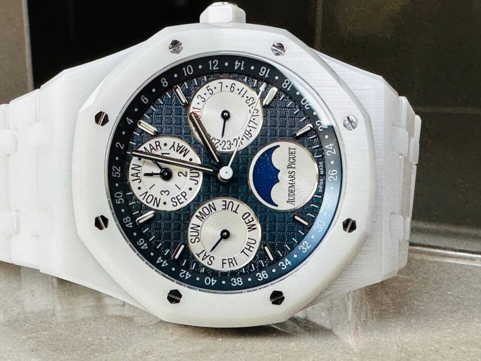 Audemars Piguet AP Royal Oak Perpetual Calendar 26579cb White Ceramic APSF Best A5134 - Image 9