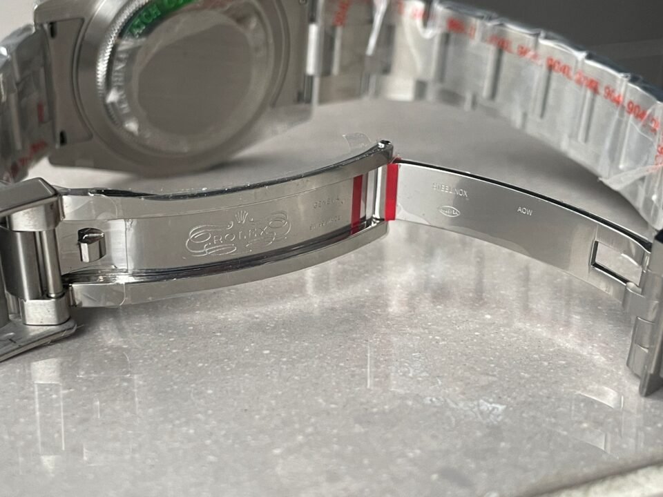 Submariner "Tempus Machine Red Depth 216A" 904L SS Black Dial on SS Oyster Bracelet GMF 3130 - Image 14