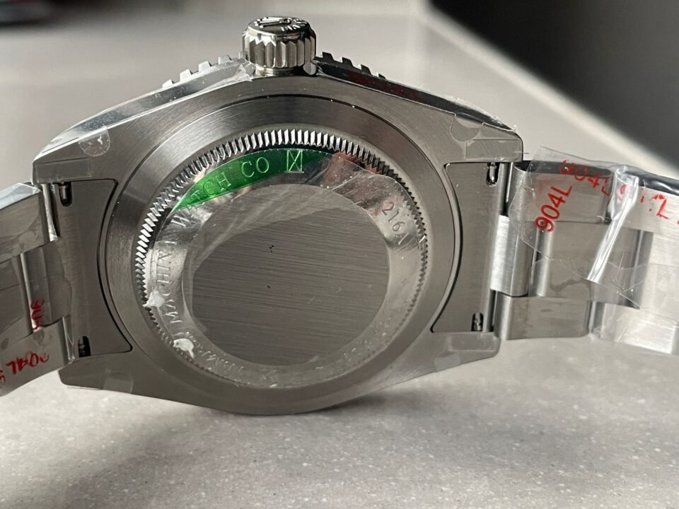 Submariner "Tempus Machine Red Depth 216A" 904L SS Black Dial on SS Oyster Bracelet GMF 3130 - Image 10