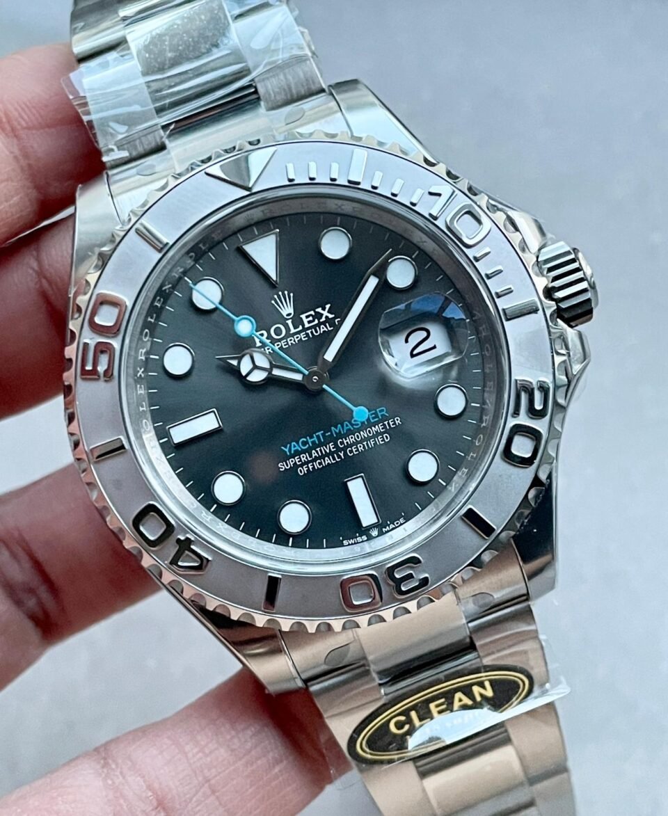 Yacht-Master 126622 904L Steel Clean F 1:1 Best Edition Rhodium Dial on SS Bracelet VR3235 - Image 14