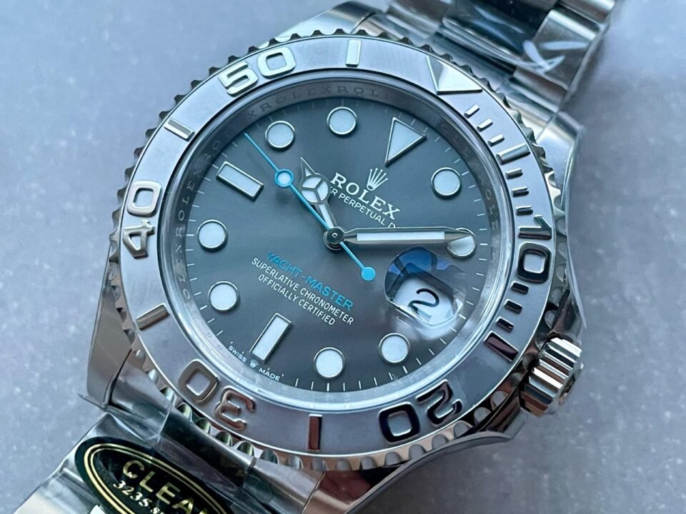 Yacht-Master 126622 904L Steel Clean F 1:1 Best Edition Rhodium Dial on SS Bracelet VR3235 - Image 15