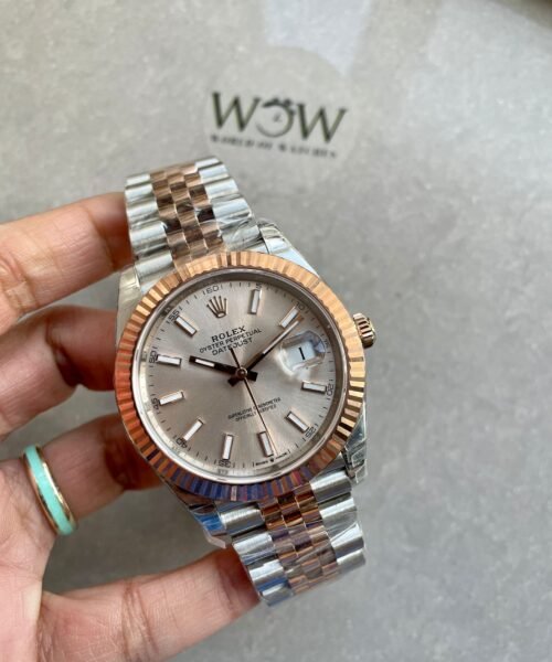 DateJust 41 126331 904L SS/RG VSF 1:1 Best Edition Champagne Gold Dial on Jubilee Bracelet VS3235