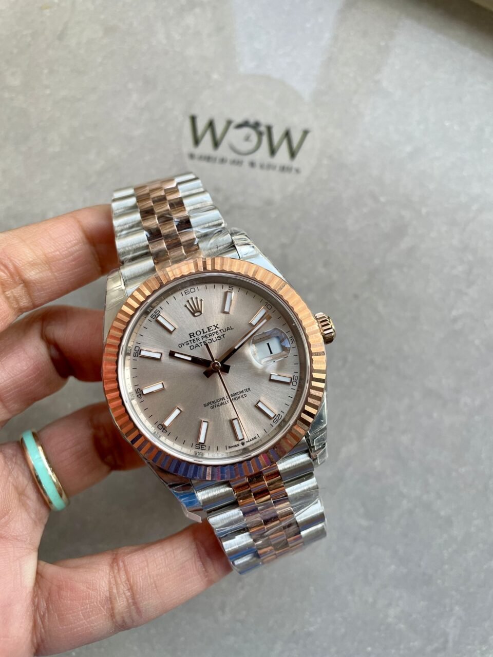 DateJust 41 126331 904L SS/RG VSF 1:1 Best Edition Champagne Gold Dial on Jubilee Bracelet VS3235