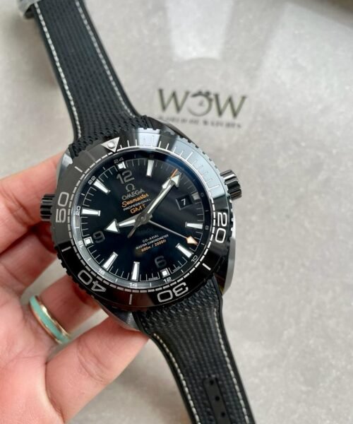 Omega Seamaster Planet Ocean 600M Deep Black In Red GMT 215.92.46.22.01.001 VSF PVD Black Dial Swiss 8906