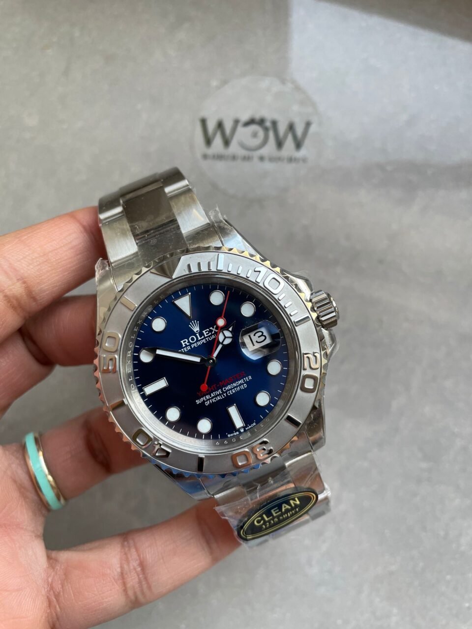 Yacht-Master 126622 Clean Factory 1:1 Best Edition 904L Steel Blue Dial on SS Bracelet VR3235