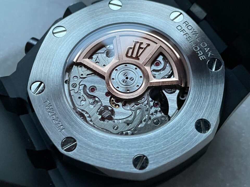 Royal Oak Offshore Chronograph CER Black Dial on Rubber Strap APF A3126 Mod - Image 11