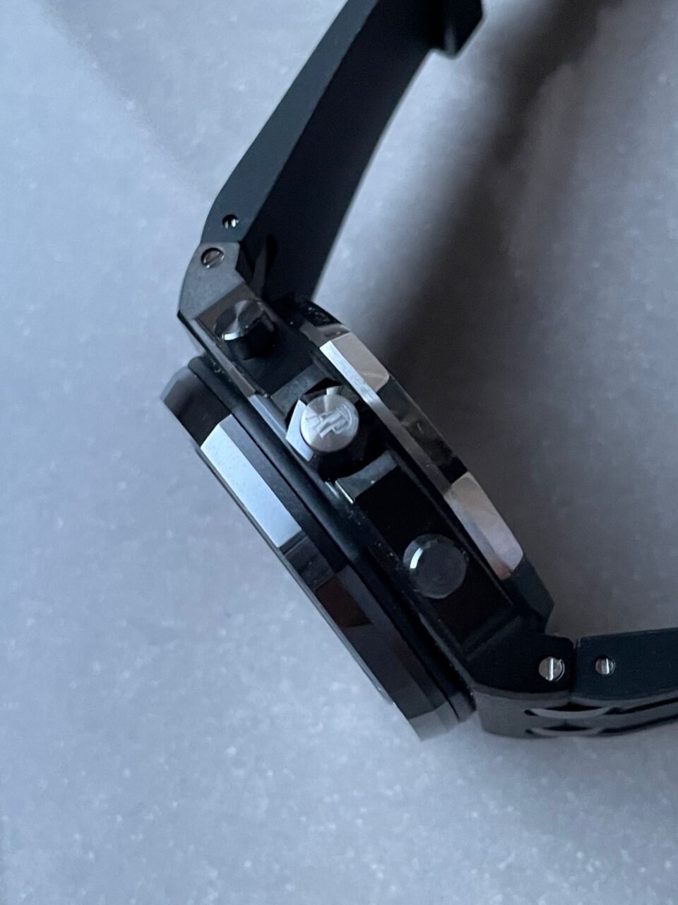 Royal Oak Offshore Chronograph CER Black Dial on Rubber Strap APF A3126 Mod - Image 15