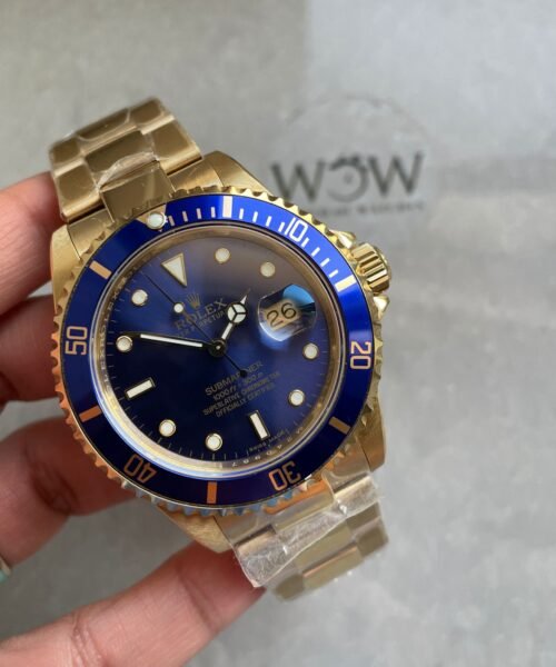 Submariner 116618 LB Blue Ceramic YG Plated 904L Steel Clean Factory 1:1 Best Edition VS3135