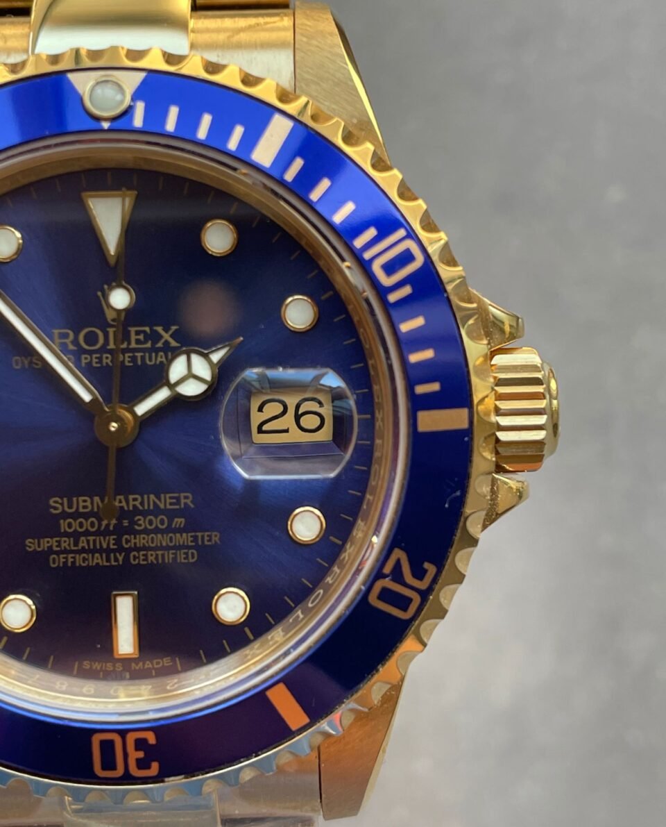 Submariner 116618 LB Blue Ceramic YG Plated 904L Steel Clean Factory 1:1 Best Edition VS3135 - Image 4