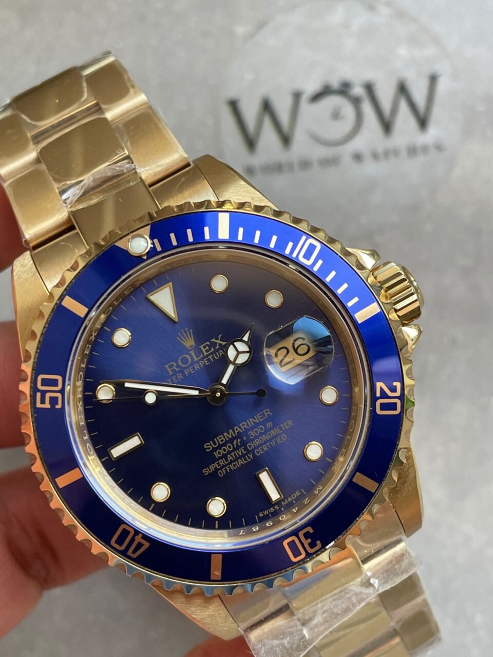Submariner 116618 LB Blue Ceramic YG Plated 904L Steel Clean Factory 1:1 Best Edition VS3135 - Image 3