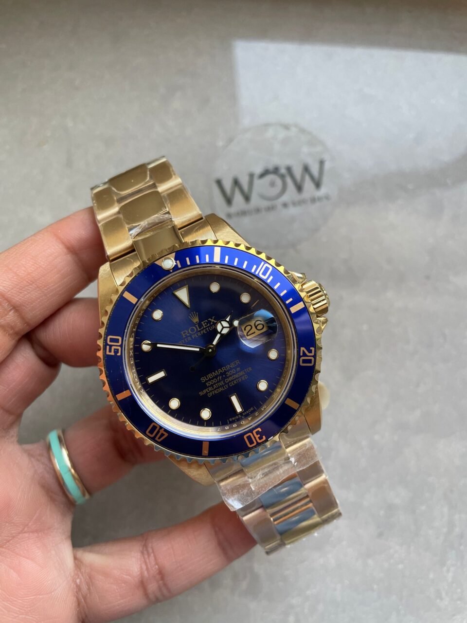 Submariner 116618 LB Blue Ceramic YG Plated 904L Steel Clean Factory 1:1 Best Edition VS3135 - Image 5