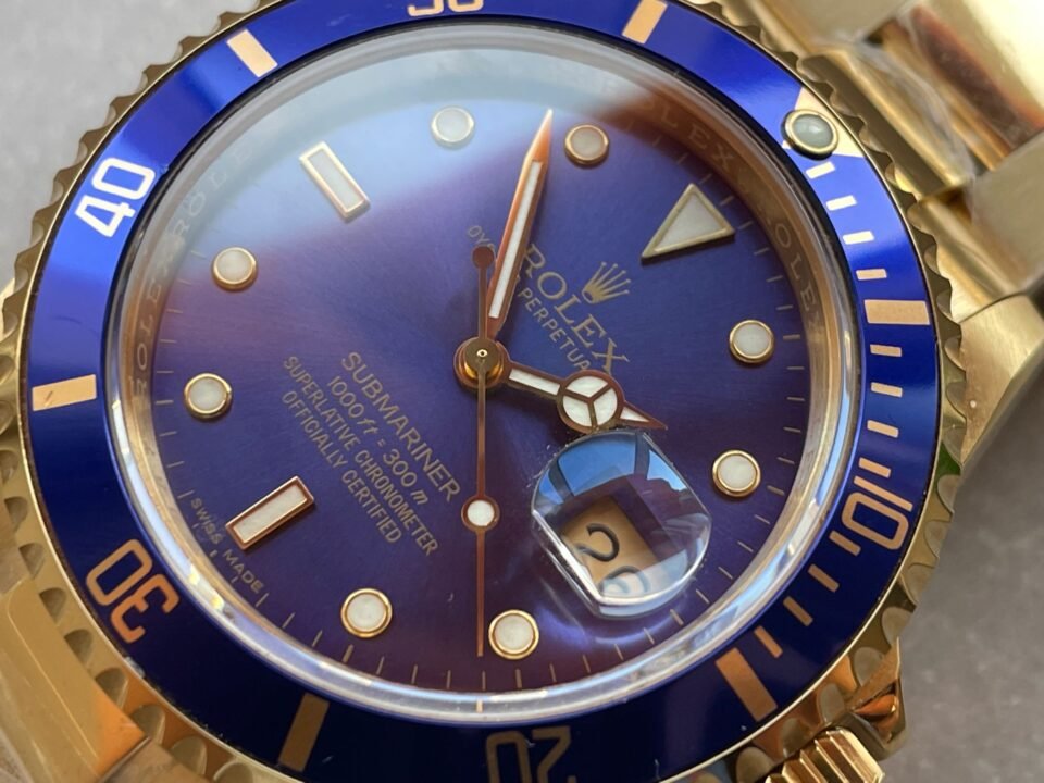 Submariner 116618 LB Blue Ceramic YG Plated 904L Steel Clean Factory 1:1 Best Edition VS3135 - Image 7