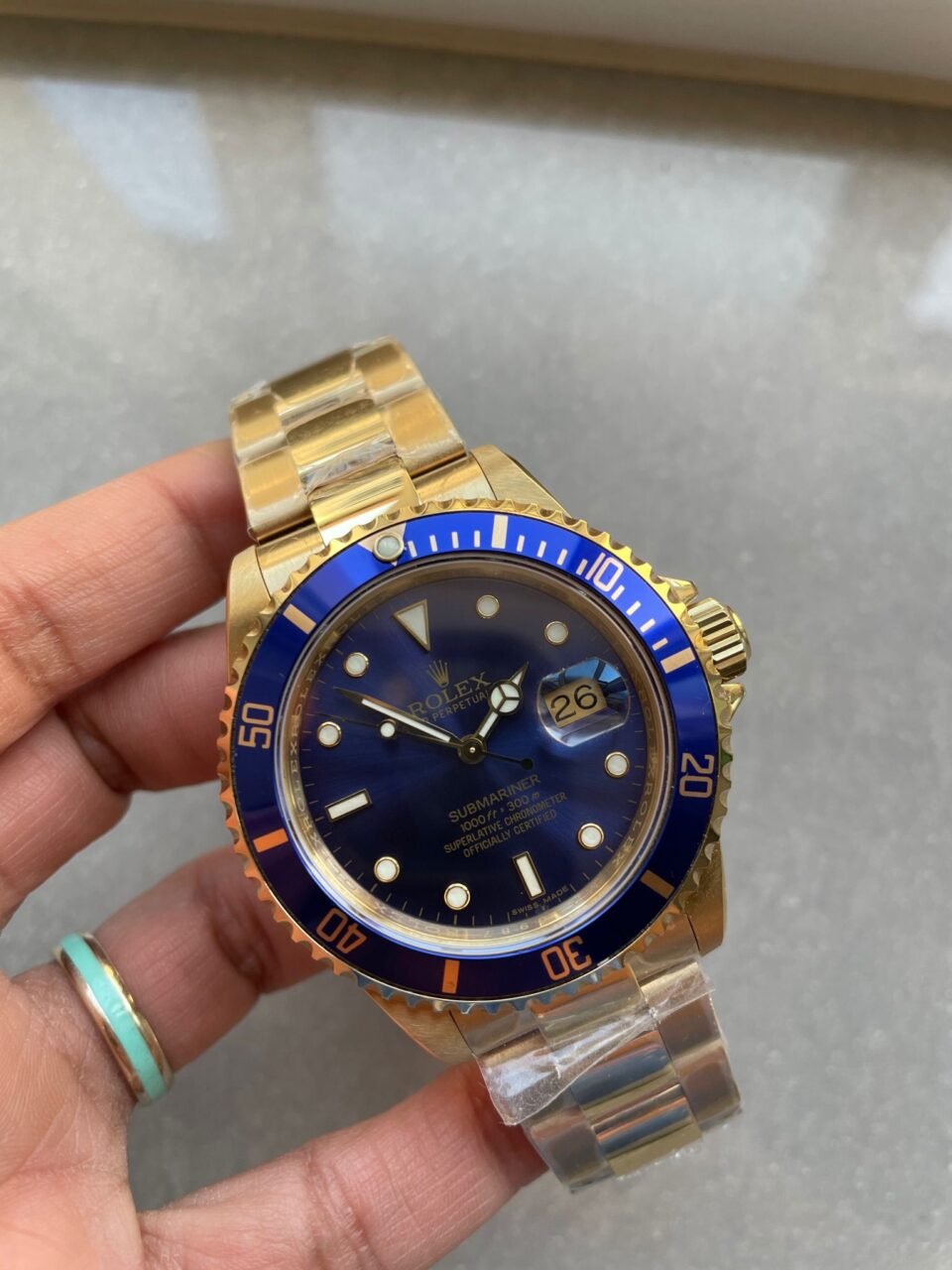 Submariner 116618 LB Blue Ceramic YG Plated 904L Steel Clean Factory 1:1 Best Edition VS3135 - Image 11